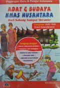 ADAT & BUDAYA KHAS NUSANTARA DARI SABANG SAMPAI MARAUKE